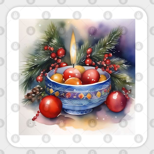 Armenian Christmas - January 6 - Watercolor Sticker by Oldetimemercan